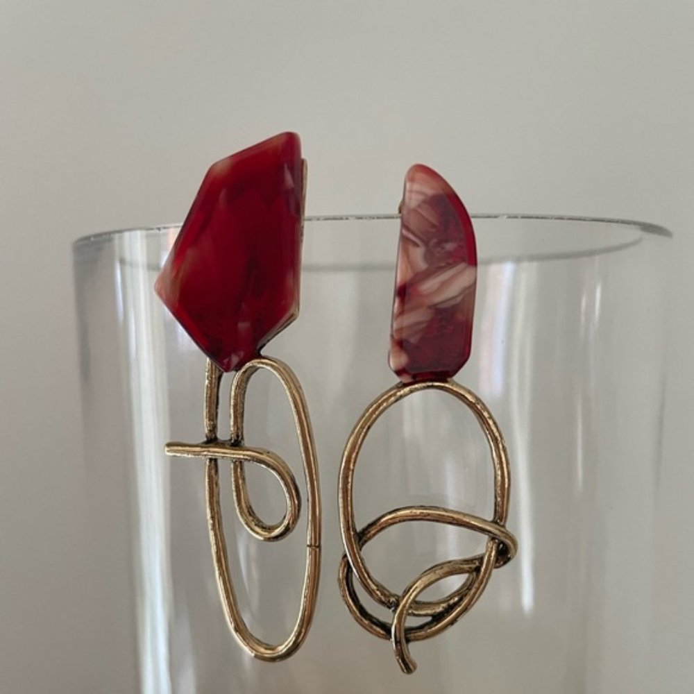 Angelica Stones W Gold Earrings - Picture 2 of 11